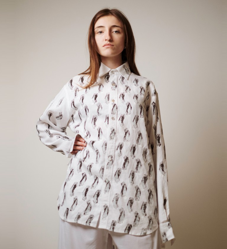 Handpainted African Sparrowhawk Shirt