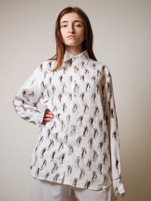 Handpainted African Sparrowhawk Shirt