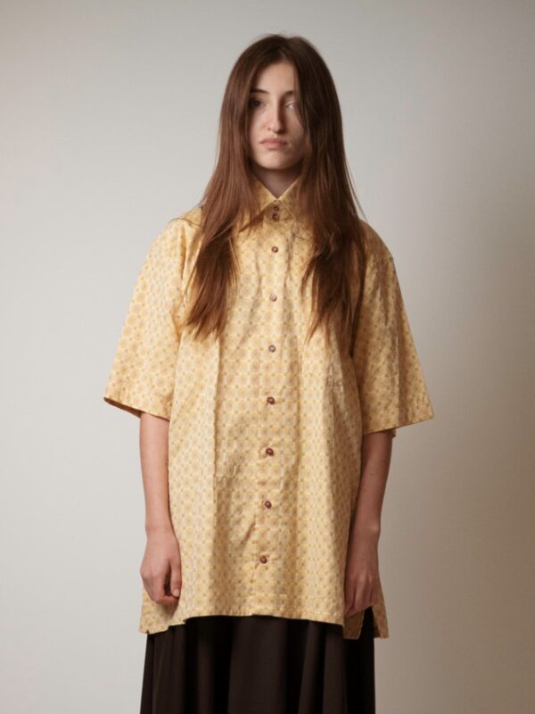 Italian, jacquard woven cotton shirt