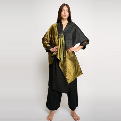 Juw Reversible Man Made Mix Kimono Coat