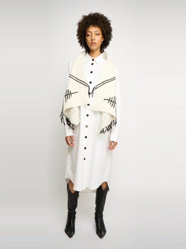 Off white hemp dress