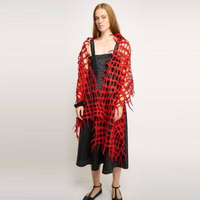 Red grid shaw