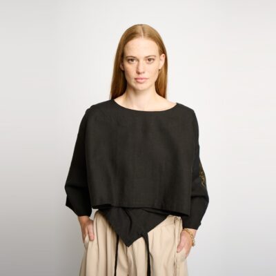 Kobe Black Linen Shirt